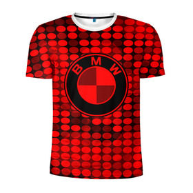 Мужская футболка 3D спортивная с принтом bmw sport collection red style в Санкт-Петербурге, 100% полиэстер с улучшенными характеристиками | приталенный силуэт, круглая горловина, широкие плечи, сужается к линии бедра | Тематика изображения на принте: 