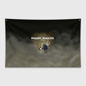 Флаг-баннер с принтом Imagine Dragons Dream в Санкт-Петербурге, 100% полиэстер | размер 67 х 109 см, плотность ткани — 95 г/м2; по краям флага есть четыре люверса для крепления | альтернативный | американская | группа | драгонс | имеджин | инди | индирок | поп | рок | электроник