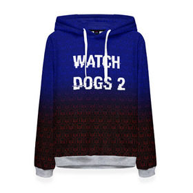 Женская толстовка 3D с принтом Watch Dogs 2 Hacked GAME в Санкт-Петербурге, 100% полиэстер  | двухслойный капюшон со шнурком для регулировки, мягкие манжеты на рукавах и по низу толстовки, спереди карман-кенгуру с мягким внутренним слоем. | 