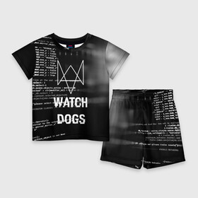 Детский костюм с шортами 3D с принтом Wath dogs 2 Хакер в Санкт-Петербурге,  |  | Тематика изображения на принте: game | wath dogs 2 | город | девушка | дрон | игры | компьютеры | маркус | пистолет | телефон | технологии | хакер