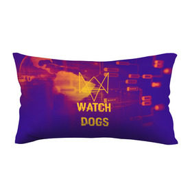 Подушка 3D антистресс с принтом WATCH DOGS NEON WORLD в Санкт-Петербурге, наволочка — 100% полиэстер, наполнитель — вспененный полистирол | состоит из подушки и наволочки на молнии | Тематика изображения на принте: wath dogs 2 | хакер
