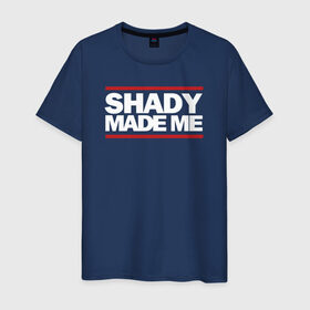 Мужская футболка хлопок с принтом Shady Made Me в Санкт-Петербурге, 100% хлопок | прямой крой, круглый вырез горловины, длина до линии бедер, слегка спущенное плечо. | eminem | rap | swag | рэп | свэг | эминем