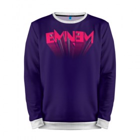 Мужской свитшот 3D с принтом Eminem в Санкт-Петербурге, 100% полиэстер с мягким внутренним слоем | круглый вырез горловины, мягкая резинка на манжетах и поясе, свободная посадка по фигуре | eminem | rap | swag | рэп | свэг | эминем