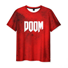 Мужская футболка 3D с принтом DOOM MARS GAME в Санкт-Петербурге, 100% полиэфир | прямой крой, круглый вырез горловины, длина до линии бедер | art | doom | game | возвращение | дум | игра | легенда | шутер