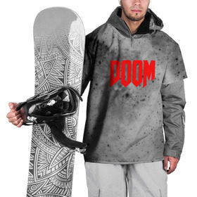 Накидка на куртку 3D с принтом DOOM GRAY SPACE в Санкт-Петербурге, 100% полиэстер |  | Тематика изображения на принте: art | doom | game | возвращение | дум | игра | легенда | шутер