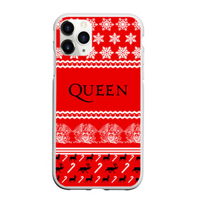 Чехол для iPhone 11 Pro матовый с принтом Праздничный Queen в Санкт-Петербурге, Силикон |  | paul rodg | queen | quen | брайан мэй | глэм | группа | джон дикон | знак | квин | королева | красный | куин | меркури | меркьюри | мэркури | надпись | новогодний | новый год | поп | праздник | роджер тейлор