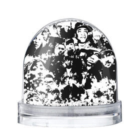 Снежный шар с принтом ЛЕГЕНДЫ РЕПА в Санкт-Петербурге, Пластик | Изображение внутри шара печатается на глянцевой фотобумаге с двух сторон | dr.dre.2pac | eminem | rap | xzibit | легенды репа | реп | реперы | эминем