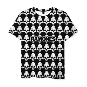 Мужская футболка 3D с принтом Ramones в Санкт-Петербурге, 100% полиэфир | прямой крой, круглый вырез горловины, длина до линии бедер | ramone | ramones | группа | джонни | джоуи | ди ди томми | марки | панк | поп | раманес | раманэс | рамон | рамонес | рамонэс | рамоун | рамоунз | рамоунс | рок | хард | хардрок