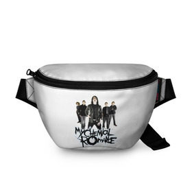 Поясная сумка 3D с принтом Группа My Chemical Romance в Санкт-Петербурге, 100% полиэстер | плотная ткань, ремень с регулируемой длиной, внутри несколько карманов для мелочей, основное отделение и карман с обратной стороны сумки застегиваются на молнию | gerard way | mcr | my chemical romance | альтернативный | группа | джерард уэй | май кемикал романс | мкр | мой химический роман | мхр | мцр | панк | поп | поппанк | рок | рэй торо