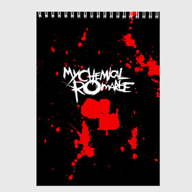 Скетчбук с принтом My Chemical Romance в Санкт-Петербурге, 100% бумага
 | 48 листов, плотность листов — 100 г/м2, плотность картонной обложки — 250 г/м2. Листы скреплены сверху удобной пружинной спиралью | gerard way | mcr | my chemical romance | альтернативный | группа | джерард уэй | май кемикал романс | мкр | мой химический роман | мхр | мцр | панк | поп | поппанк | рок | рэй торо