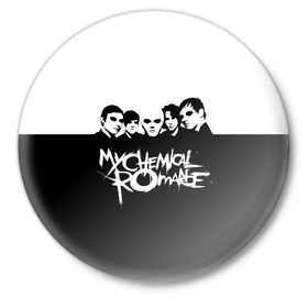 Значок с принтом My Chemical Romance в Санкт-Петербурге,  металл | круглая форма, металлическая застежка в виде булавки | gerard way | mcr | my chemical romance | альтернативный | группа | джерард уэй | май кемикал романс | мкр | мой химический роман | мхр | мцр | панк | поп | поппанк | рок | рэй торо