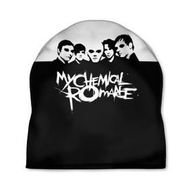 Шапка 3D с принтом My Chemical Romance в Санкт-Петербурге, 100% полиэстер | универсальный размер, печать по всей поверхности изделия | gerard way | mcr | my chemical romance | альтернативный | группа | джерард уэй | май кемикал романс | мкр | мой химический роман | мхр | мцр | панк | поп | поппанк | рок | рэй торо