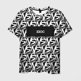 Мужская футболка 3D с принтом VERSUS BATTLE-XXOC в Санкт-Петербурге, 100% полиэфир | прямой крой, круглый вырез горловины, длина до линии бедер | rap | versus battle | xxoc | битва | молодежный стиль | рэп | рэп батл | рэп битва | рэперы