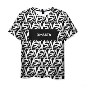 Мужская футболка 3D с принтом VERSUS BATTLE-D.MASTA в Санкт-Петербурге, 100% полиэфир | прямой крой, круглый вырез горловины, длина до линии бедер | rap | versus battle | битва | молодежный стиль | рэп | рэп батл | рэп битва | рэперы