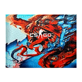 Обложка для студенческого билета с принтом CS GO Hyper Beast в Санкт-Петербурге, натуральная кожа | Размер: 11*8 см; Печать на всей внешней стороне | awp | counter strike | game | skin | авп | игры | прикольные | скин