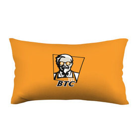 Подушка 3D антистресс с принтом BITCOIN в стиле KFC в Санкт-Петербурге, наволочка — 100% полиэстер, наполнитель — вспененный полистирол | состоит из подушки и наволочки на молнии | bitcoin | btc | crypto | kfc | биткоин | валюта | деньги | криптовалюта | цифровое золото