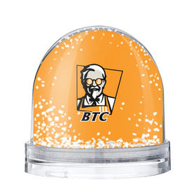 Снежный шар с принтом BITCOIN в стиле KFC в Санкт-Петербурге, Пластик | Изображение внутри шара печатается на глянцевой фотобумаге с двух сторон | bitcoin | btc | crypto | kfc | биткоин | валюта | деньги | криптовалюта | цифровое золото