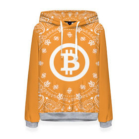 Женская толстовка 3D с принтом BITCOIN в Санкт-Петербурге, 100% полиэстер  | двухслойный капюшон со шнурком для регулировки, мягкие манжеты на рукавах и по низу толстовки, спереди карман-кенгуру с мягким внутренним слоем. | bitcoin | btc | coin | crypto | ethereum | money | orange | биткоин | валюта | деньги | известные | криптовалюта | логотип | монета | надписи.cash | оранжевый | цвет | цифровое золото | эфир