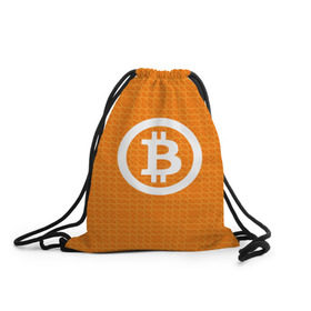 Рюкзак-мешок 3D с принтом BITCOIN в Санкт-Петербурге, 100% полиэстер | плотность ткани — 200 г/м2, размер — 35 х 45 см; лямки — толстые шнурки, застежка на шнуровке, без карманов и подкладки | Тематика изображения на принте: bitcoin | btc | coin | crypto | ethereum | money | orange | биткоин | валюта | деньги | известные | криптовалюта | логотип | монета | надписи.cash | оранжевый | цвет | цифровое золото | эфир