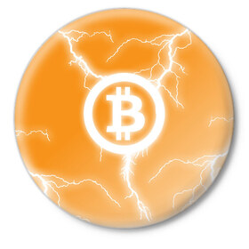 Значок с принтом BITCOIN в Санкт-Петербурге,  металл | круглая форма, металлическая застежка в виде булавки | bitcoin | btc | coin | crypto | ethereum | money | orange | биткоин | валюта | деньги | известные | криптовалюта | логотип | монета | надписи.cash | оранжевый | цвет | цифровое золото | эфир