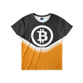 Детская футболка 3D с принтом BITCOIN UNIFORM в Санкт-Петербурге, 100% гипоаллергенный полиэфир | прямой крой, круглый вырез горловины, длина до линии бедер, чуть спущенное плечо, ткань немного тянется | bitcoin | btc | coin | crypto | ethereum | money | orange | биткоин | валюта | деньги | известные | криптовалюта | логотип | монета | надписи.cash | оранжевый | цвет | цифровое золото | эфир