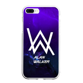 Чехол для iPhone 7Plus/8 Plus матовый с принтом Alan Walker SPACE COLLECTION в Санкт-Петербурге, Силикон | Область печати: задняя сторона чехла, без боковых панелей | Тематика изображения на принте: alan walker | club | music | абстракция | клубная музыка | космос | краски | музыка