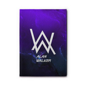 Обложка для автодокументов с принтом Alan Walker SPACE COLLECTION в Санкт-Петербурге, натуральная кожа |  размер 19,9*13 см; внутри 4 больших “конверта” для документов и один маленький отдел — туда идеально встанут права | Тематика изображения на принте: alan walker | club | music | абстракция | клубная музыка | космос | краски | музыка