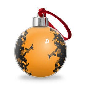 Ёлочный шар с принтом BITCOIN в Санкт-Петербурге, Пластик | Диаметр: 77 мм | bitcoin | btc | crypto | биткоин | валюта | деньги | криптовалюта | цифровое золото