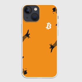 Чехол для iPhone 13 mini с принтом БИТКОИН | BITCOIN в Санкт-Петербурге,  |  | Тематика изображения на принте: bitcoin | btc | crypto | биткоин | валюта | деньги | криптовалюта | цифровое золото