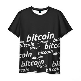 Мужская футболка 3D с принтом BITCOIN в Санкт-Петербурге, 100% полиэфир | прямой крой, круглый вырез горловины, длина до линии бедер | Тематика изображения на принте: bitcoin | btc | crypto | miner | mining | биткоин | валюта | деньги | криптовалюта | майнинг | цифровое золото