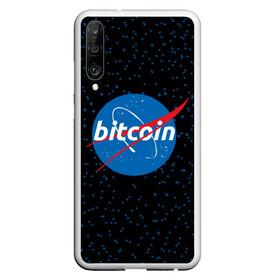 Чехол для Honor P30 с принтом BITCOIN в стиле NASA в Санкт-Петербурге, Силикон | Область печати: задняя сторона чехла, без боковых панелей | bitcoin | btc | crypto | биткоин | валюта | деньги | криптовалюта | майнер | майнинг | цифровое золото