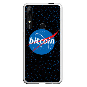 Чехол для Honor P Smart Z с принтом BITCOIN в стиле NASA в Санкт-Петербурге, Силикон | Область печати: задняя сторона чехла, без боковых панелей | bitcoin | btc | crypto | биткоин | валюта | деньги | криптовалюта | майнер | майнинг | цифровое золото