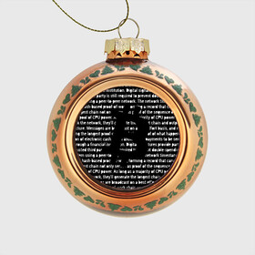 Стеклянный ёлочный шар с принтом BITCOIN в Санкт-Петербурге, Стекло | Диаметр: 80 мм | Тематика изображения на принте: bitcoin | btc | crypto | биткоин | валюта | деньги | криптовалюта | майнер | майнинг | цифровое золото