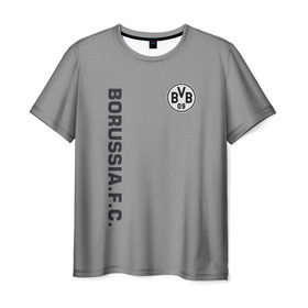 Мужская футболка 3D с принтом FC Borussia 2018 Vintage в Санкт-Петербурге, 100% полиэфир | прямой крой, круглый вырез горловины, длина до линии бедер | borussia dortmund | fc | спорт | спортивные | футбол | футбольный клуб