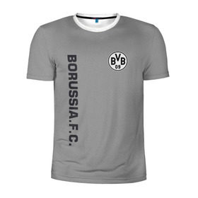 Мужская футболка 3D спортивная с принтом FC Borussia 2018 Vintage в Санкт-Петербурге, 100% полиэстер с улучшенными характеристиками | приталенный силуэт, круглая горловина, широкие плечи, сужается к линии бедра | borussia dortmund | fc | спорт | спортивные | футбол | футбольный клуб