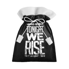Подарочный 3D мешок с принтом We Rise в Санкт-Петербурге, 100% полиэстер | Размер: 29*39 см | awake | monster | skillet | джон купер | кори купер | рок
