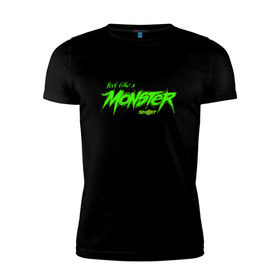 Мужская футболка премиум с принтом Like a Monster в Санкт-Петербурге, 92% хлопок, 8% лайкра | приталенный силуэт, круглый вырез ворота, длина до линии бедра, короткий рукав | awake | monster | skillet | джон купер | кори купер | рок