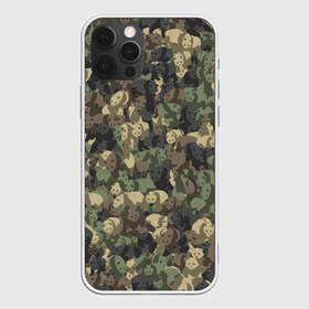 Чехол для iPhone 12 Pro Max с принтом Камуфляж с пандами в Санкт-Петербурге, Силикон |  | wwf | животные | китай | медведь | милитари | панда | паттрен | хаки
