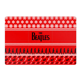 Магнитный плакат 3Х2 с принтом Праздничный The Beatles в Санкт-Петербурге, Полимерный материал с магнитным слоем | 6 деталей размером 9*9 см | Тематика изображения на принте: beatles | the beatles | бител | битлз | битлс | битлы | группа | джон леннон | джордж харрисон | жуки | знак | красный | ливерпульская четвёрка | мерсибит | надпись | новогодний | новый год | пол маккартни | поп