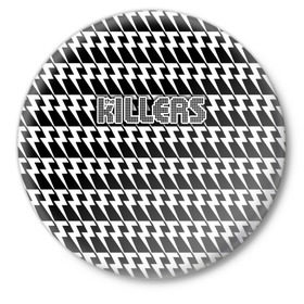 Значок с принтом The Killers в Санкт-Петербурге,  металл | круглая форма, металлическая застежка в виде булавки | Тематика изображения на принте: 