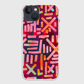 Чехол для iPhone 13 с принтом Geometry в Санкт-Петербурге,  |  | abstract | art | boho | ethnic | geometry | lines | абстракция | арт | геометрия | краска | линии | этника