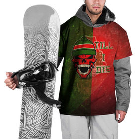 Накидка на куртку 3D с принтом Локомотив в Санкт-Петербурге, 100% полиэстер |  | Тематика изображения на принте: красно зеленые | локо | паровоз