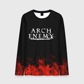 Мужской лонгслив 3D с принтом Arch Enemy в Санкт-Петербурге, 100% полиэстер | длинные рукава, круглый вырез горловины, полуприлегающий силуэт | arch enemy | band | metal | music | rock | атрибутика | группа | метал | музыка | рок