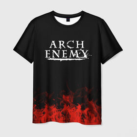 Мужская футболка 3D с принтом Arch Enemy в Санкт-Петербурге, 100% полиэфир | прямой крой, круглый вырез горловины, длина до линии бедер | arch enemy | band | metal | music | rock | атрибутика | группа | метал | музыка | рок