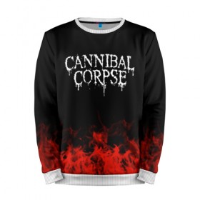 Мужской свитшот 3D с принтом Cannibal Corpse в Санкт-Петербурге, 100% полиэстер с мягким внутренним слоем | круглый вырез горловины, мягкая резинка на манжетах и поясе, свободная посадка по фигуре | band | cannibal corpse | metal | music | rock | атрибутика | группа | метал | музыка | рок