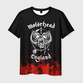 Мужская футболка 3D с принтом Motorhead в Санкт-Петербурге, 100% полиэфир | прямой крой, круглый вырез горловины, длина до линии бедер | band | metal | motorhead | music | rock | атрибутика | группа | метал | музыка | рок