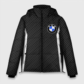 Мужская зимняя куртка 3D с принтом BMW Motorsport Carbon в Санкт-Петербурге, верх — 100% полиэстер; подкладка — 100% полиэстер; утеплитель — 100% полиэстер | длина ниже бедра, свободный силуэт Оверсайз. Есть воротник-стойка, отстегивающийся капюшон и ветрозащитная планка. 

Боковые карманы с листочкой на кнопках и внутренний карман на молнии. | Тематика изображения на принте: bmw | bmw motorsport | bmw performance | carbon | m | motorsport | performance | sport | бмв | карбон | моторспорт | спорт