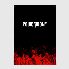 Постер с принтом Powerwolf в Санкт-Петербурге, 100% бумага
 | бумага, плотность 150 мг. Матовая, но за счет высокого коэффициента гладкости имеет небольшой блеск и дает на свету блики, но в отличии от глянцевой бумаги не покрыта лаком | band | metal | music | powerwolf | rock | атрибутика | группа | метал | музыка | рок