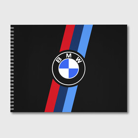 Альбом для рисования с принтом BMW 2021 M SPORT БМВ М СПОРТ в Санкт-Петербурге, 100% бумага
 | матовая бумага, плотность 200 мг. | bmw | bmw motorsport | bmw performance | carbon | m | motorsport | performance | sport | бмв | карбон | моторспорт | спорт