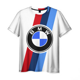Мужская футболка 3D с принтом BMW 2018 M Sport в Санкт-Петербурге, 100% полиэфир | прямой крой, круглый вырез горловины, длина до линии бедер | bmw | bmw motorsport | bmw performance | carbon | m | motorsport | performance | sport | бмв | карбон | моторспорт | спорт